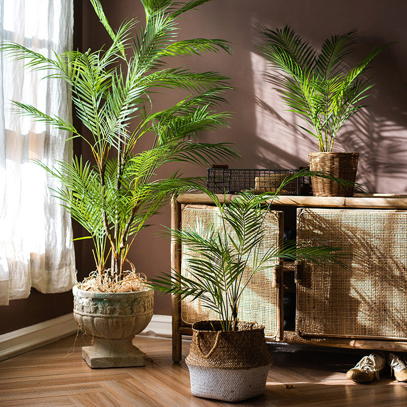 Dracaena Marginata - ต้นปาล์มประดิษฐ์ขนาดใหญ่ 125 ซม. ต้นไม้เขตร้อน กิ่งพลาสติก ใบปลอมสีเขียว