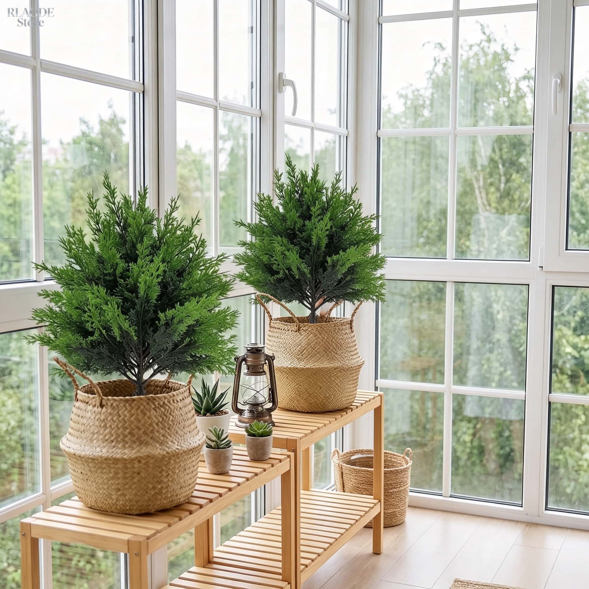 ต้นสนประดิษฐ์สำหรับตกแต่งภายนอ - Dracaena Marginata บทวิจารณ์และราคา