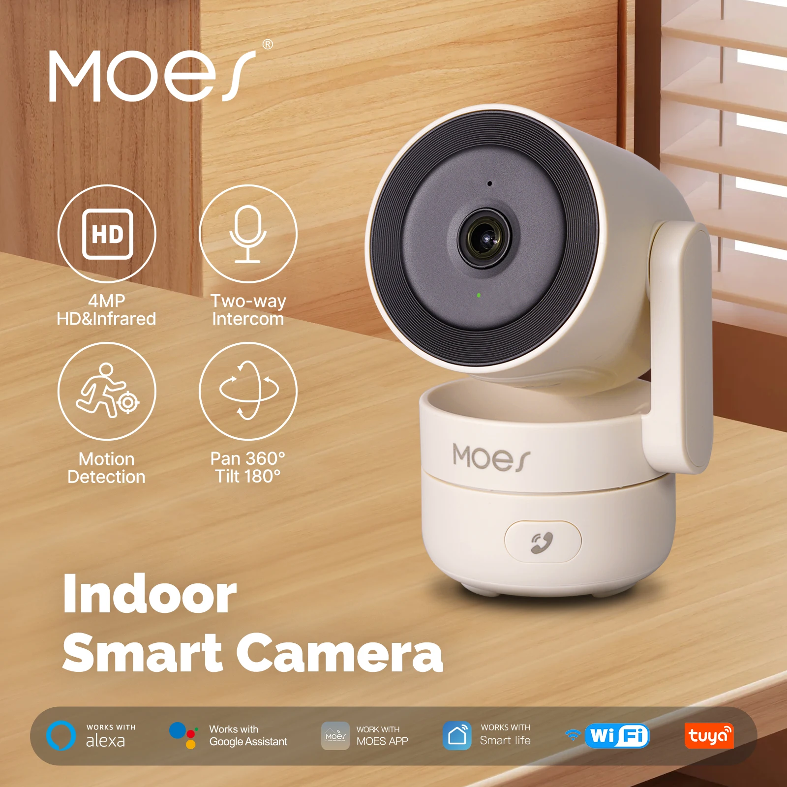 MOESTuya WiFi ในร่ม Pan/Tilt ก - Eufy Camera E220 บทวิจารณ์และราคา