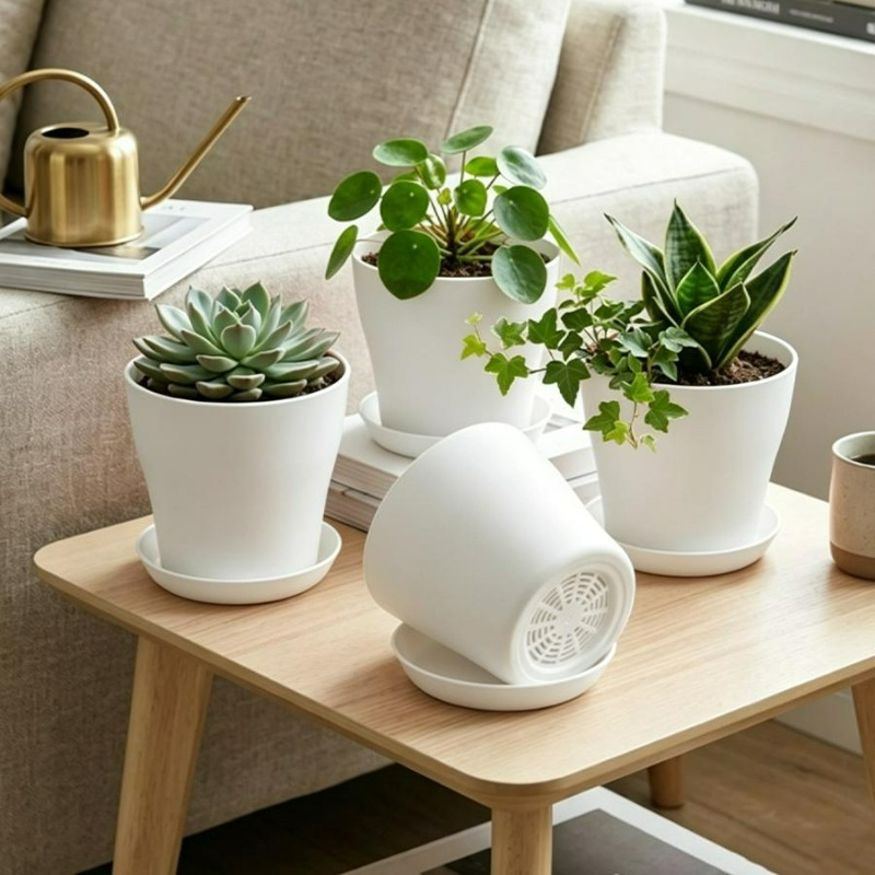 ชุดกระถางต้นไม้พร้อมรูระบายน้ำ - Echeveria Succulent บทวิจารณ์และราคา